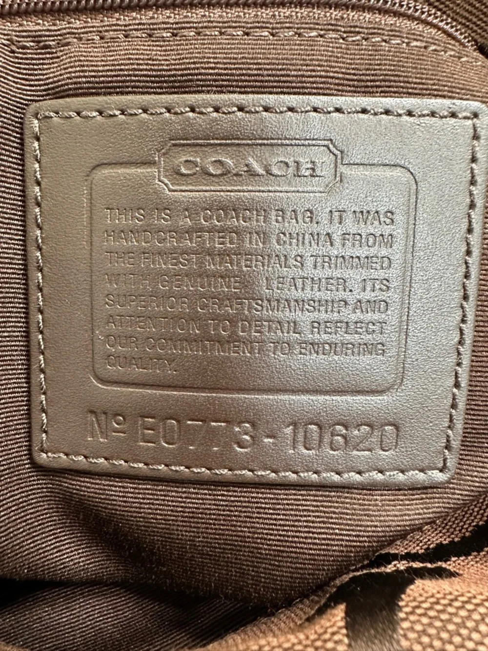 Coach Carly Large Hobo Bag Chocolate Signature Jacquard Mahogany NWOT